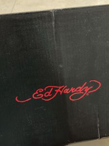Stylish Ed Hardy Maroon Sneakers