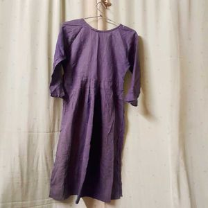 New and Never Used Purple Embroidered Kurta