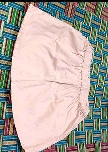 Women's Light Pink Denim Skirt