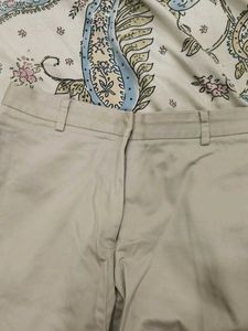 Beige Custom Made Formal Pants