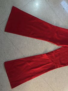 Red Flare Pants
