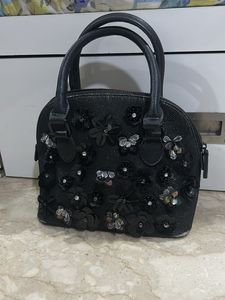 Sparkly Black Embellished Handbag