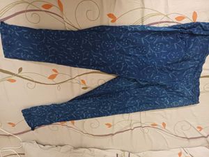 Blue Block Print Cotton 3 piece SALWAR
