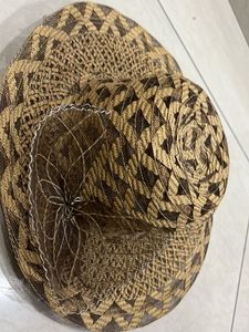 Brown Color Hat/cap With Beautiful Detailings