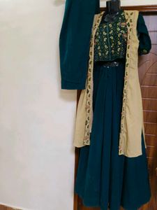 Embroidered Teal Ethnic lehnga choli