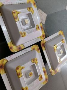 Square Sunflower Serving Trays