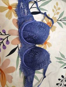 New Blue Lace Padded Bra 🌼🩵