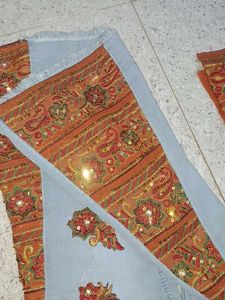 Embroidered Kurti with Jeans Set