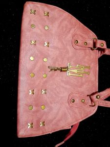 Stylish Rose Pink Colour Handbag 👜