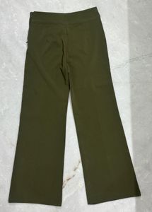 Olive Green Wide Leg Pants