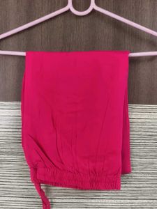 Rani Hand Painted Dupatta Suit Set