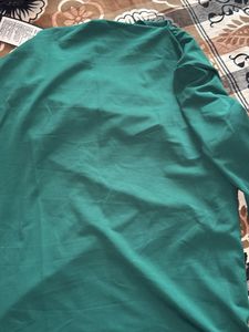 Solid Green Long Sleeve Top