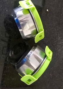 Set of 2 Stainless Steel Food Containers