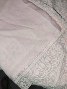 Pink Chikankari Kurta with dupatta and plazo