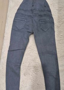 High Waisted Grey Jeans
