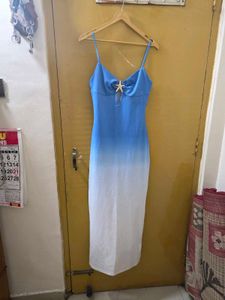 Stunning Blue Ombre Midi Dress