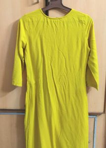 Yellow Printed Kurta!!