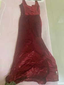 Stunning Sequined Red Gown