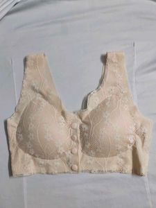 Unused Fresh Lace Bralette with Button Detail