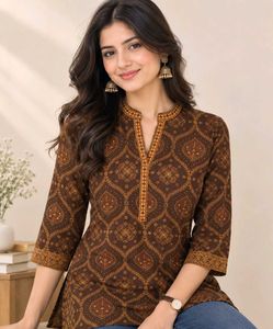 Farida Gupta Brown Tunic