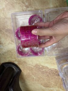Bright Fuschia/Magenta Bangles