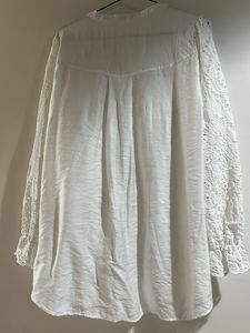 White Broderie Anglaise Blouse loose fit