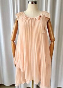 Elegant Peach Chiffon Party Dress