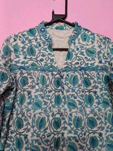 Blue Short Kurti