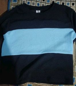 Color Block Crewneck Sweatshirt