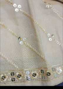 unstitched Elegant yellow garara with Dupatta