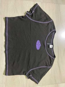 H&amp;M Cute Black Crop Top