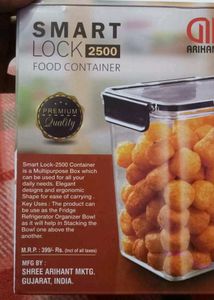 Smart Lock Food Container 2500ml