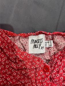 Red Floral Crop Top