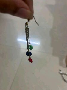 Colorful Beaded Drop Earrings