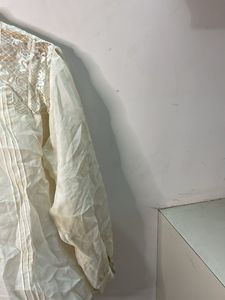 Sheer Lace Detail Vintage Blouse