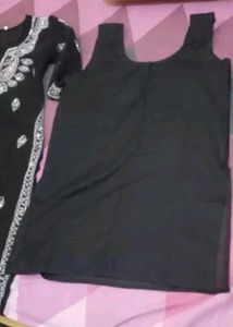 Black Chikankari Kurta