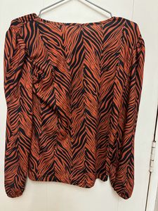 Animal Print Full Sleeves Top