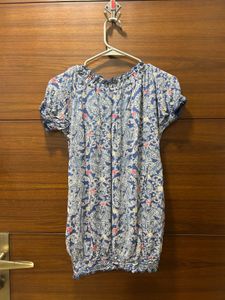 Bohemian Floral Print Top