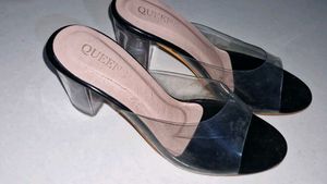 Clear Heel Mules size 36
