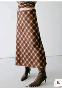 Vintage Plaid Maxi Skirt