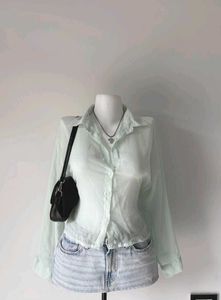 Teal Tie-Up Shirt🩵