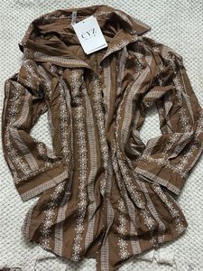 Ethnic Brown Embroidere co-ord set