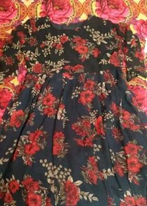 Floral Print Kurta Set with Dupatta