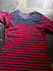 Striped 3/4 Sleeve Top
