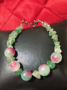 Unique jade and Gem stone Bracelet
