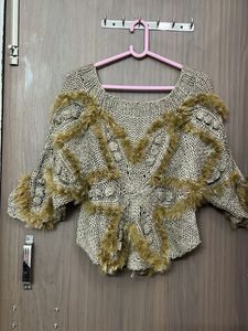 New designer furr casual comfy woollen top