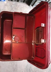 Sparkling Red Makeup Train Case