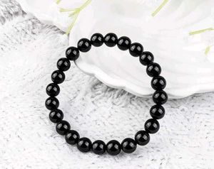 Elegant Black turmaline Beaded Bracelet
