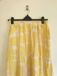 Lemon Sorbet Artistic A-Line Skirt