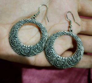 Oxidised Silver Earrings